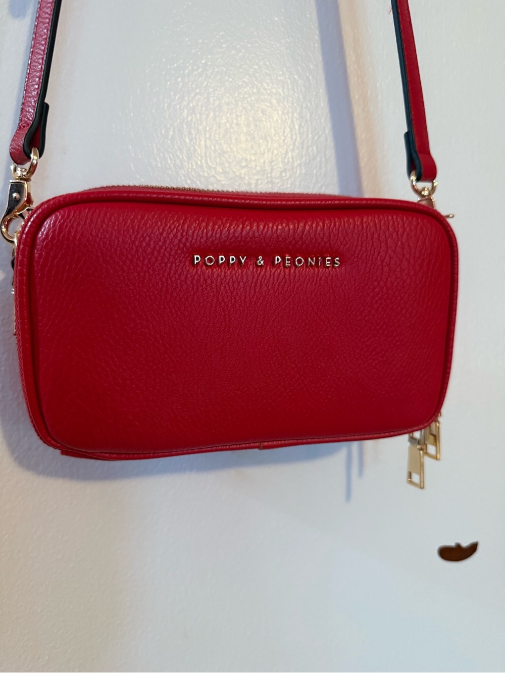 Poppy & Peonies Mini Essential Crossbody in Red